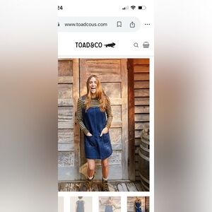Toad & Co size M denim jumper